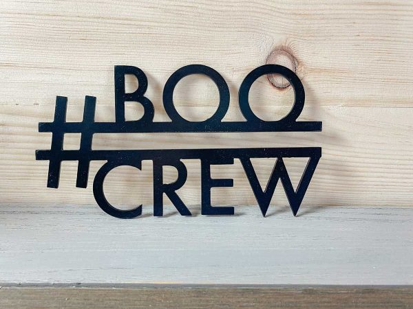 boo crew shelf sitter sign