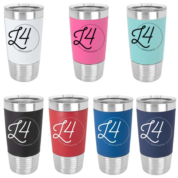 7 colors of silicone wrapped tumblers